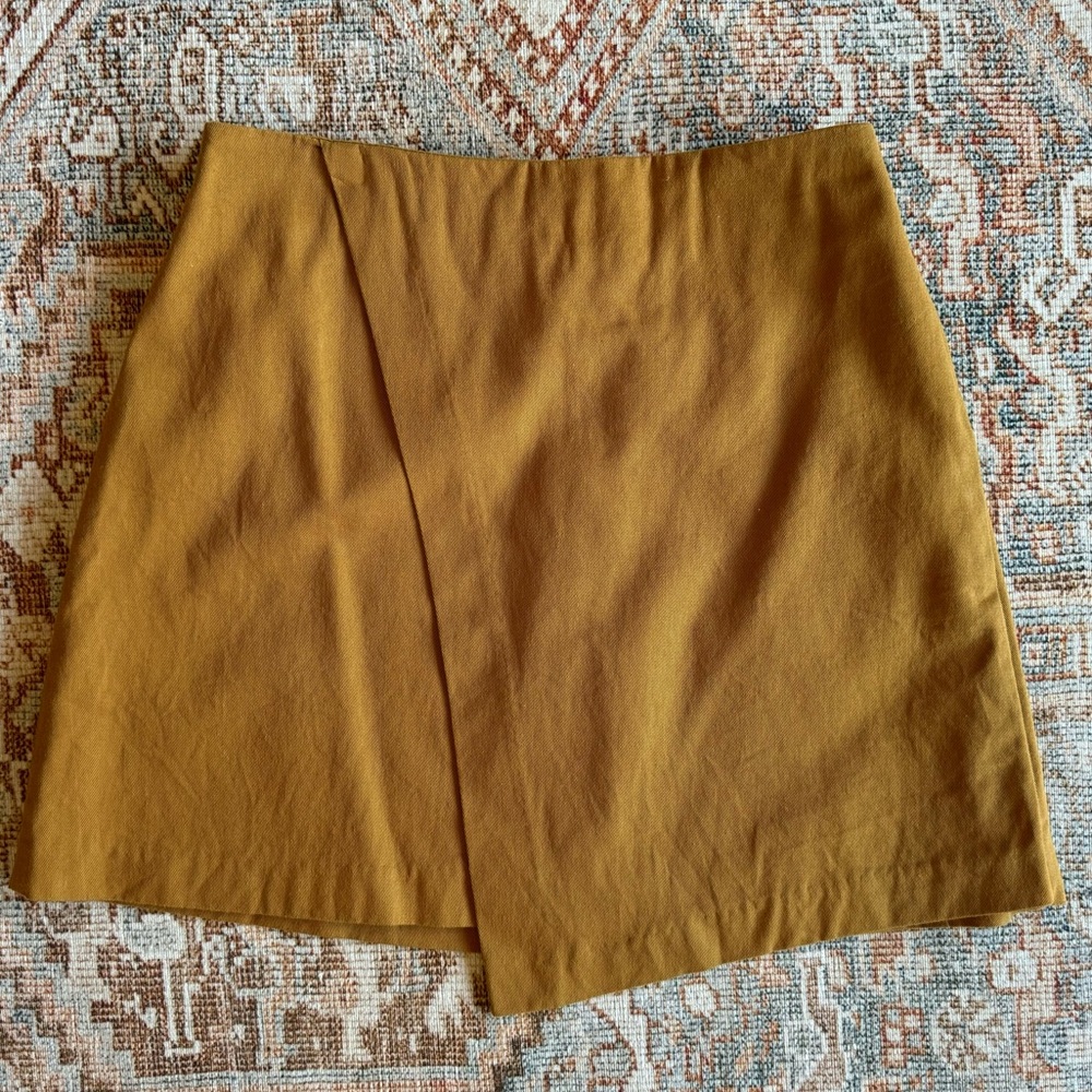 Oak + Fort asymmetrical high waisted skirt